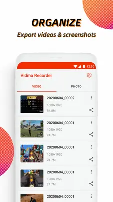 Vidma Recorder Lite android App screenshot 6